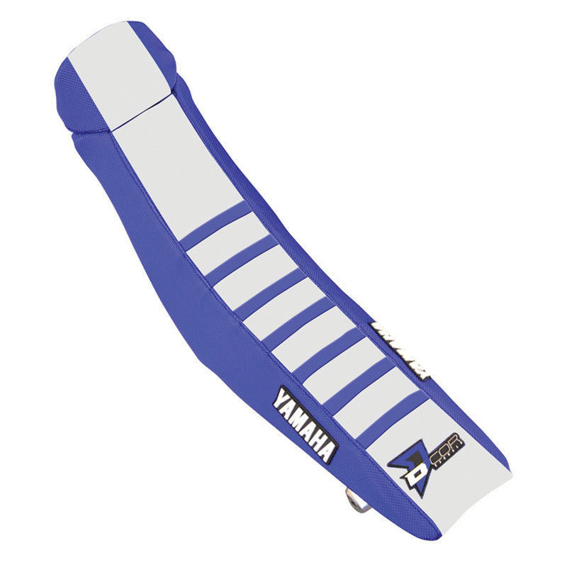 SEAT COVER BLU/WHT BLU YAM YZ 125/250 (22-25)
