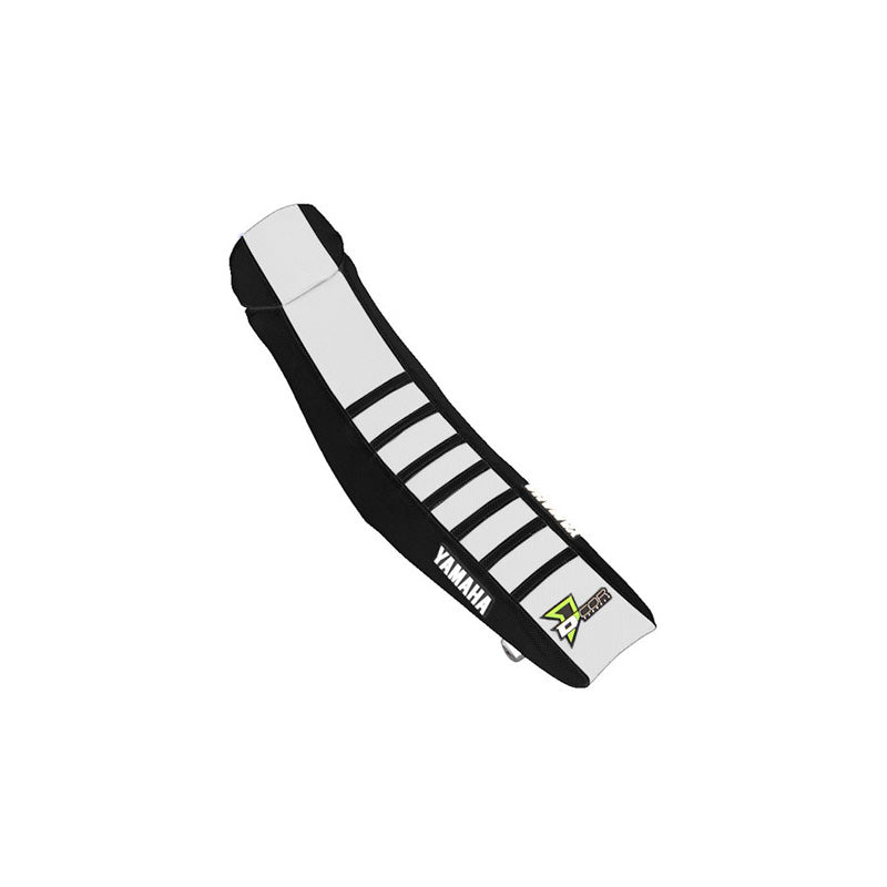 SEAT COVER BLK/WHT BLK YAM YZ 125/250 (22-25)