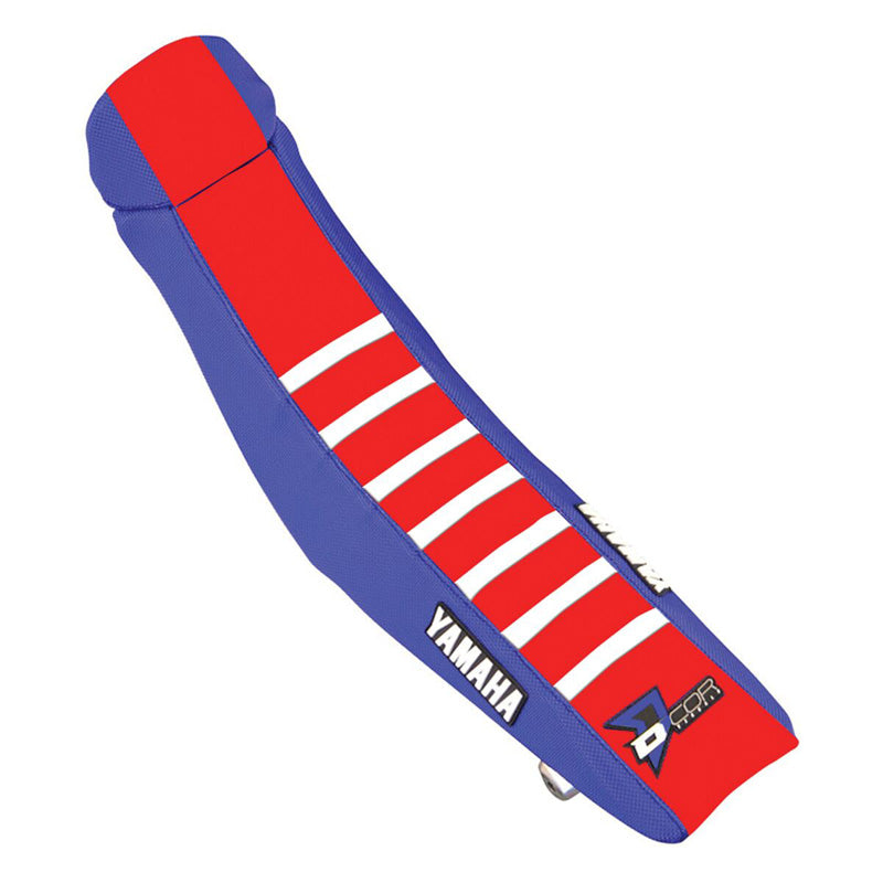 SEAT COVER BLU/RED/WHT YAM YZF250(19-23)450(18-22)