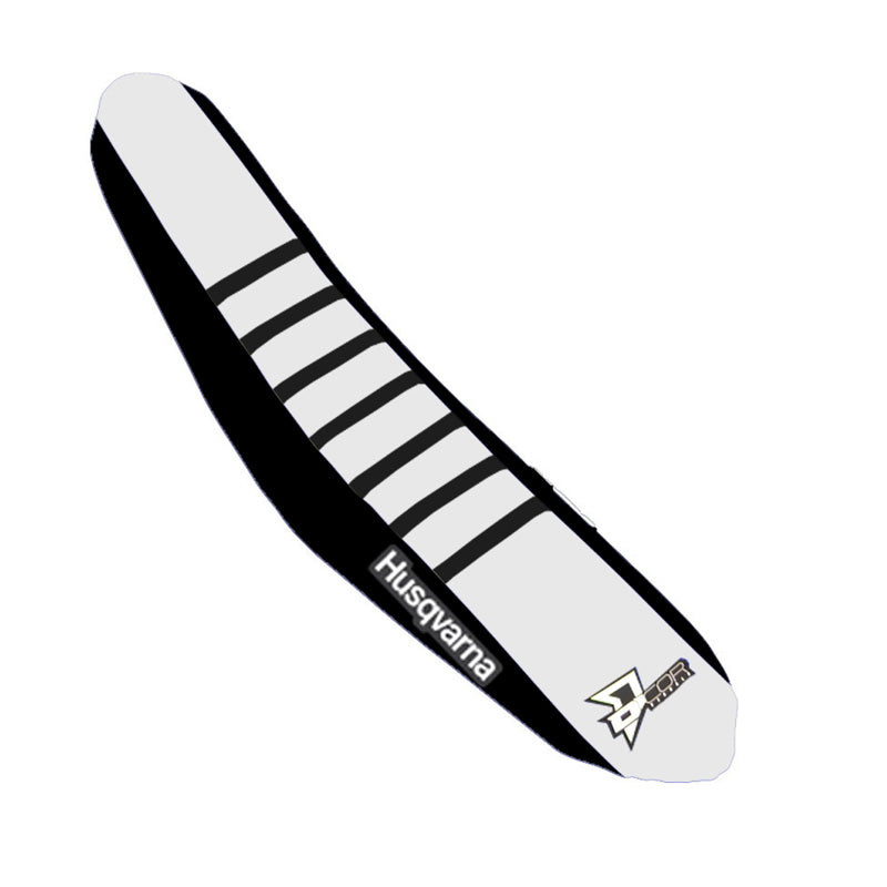 SEAT COVER BLK/WHT BLK HUSQ TC/FC125-450(19-22)