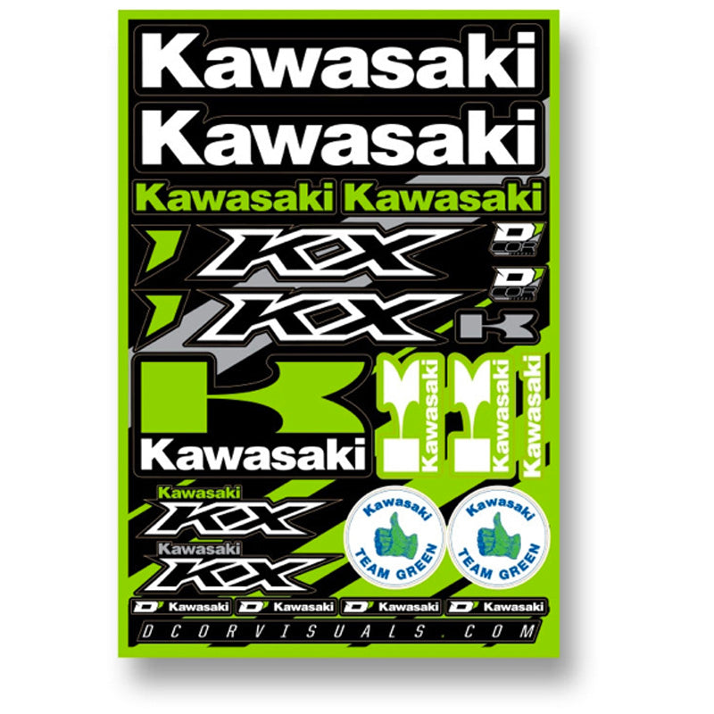 DECAL SHEET 12MM KAWASAKI KXF