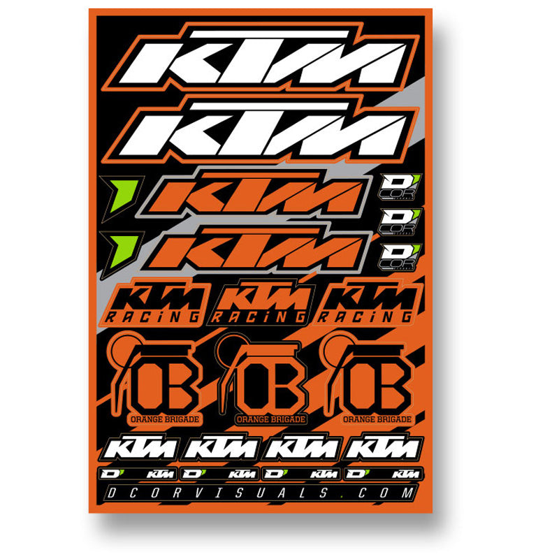 %DECAL SHEET 12MM KTM OB
