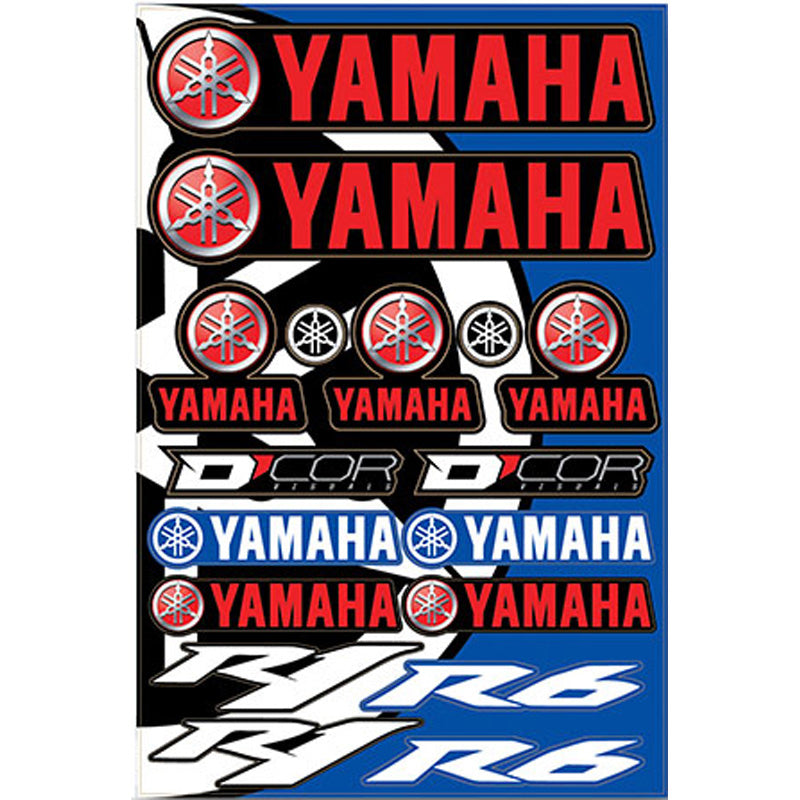 DECAL SHEET 12MM YAMAHA STREET