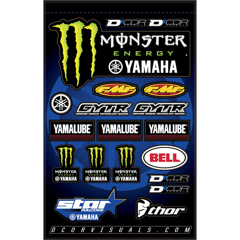 DECAL SHEET 12MM TEAM YAMAHA STAR 3