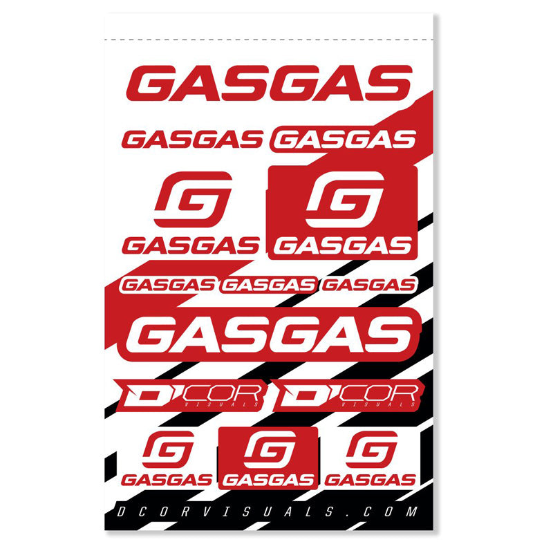 %DECAL SHEET 12MIL D'COR GASGAS