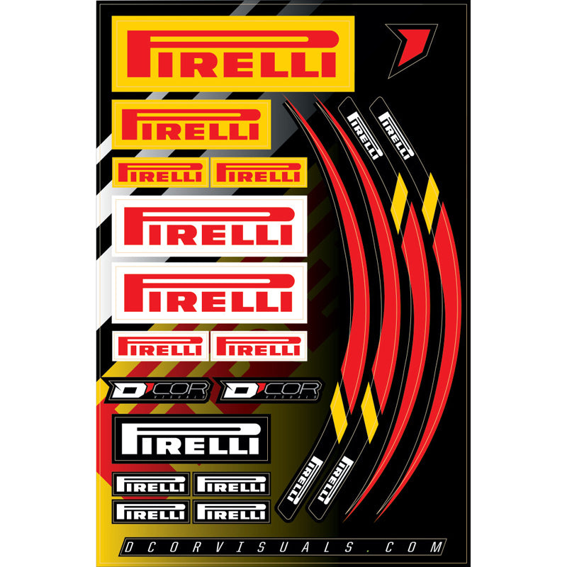 %DECAL SHEET 12MIL PIRELLI