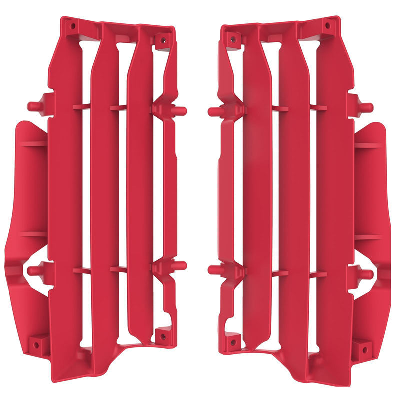 RED RADIATOR LOUVERS