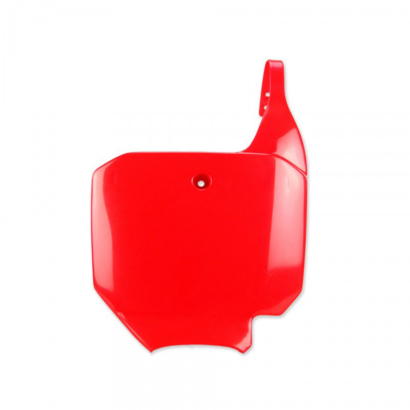 NUM PLATE RED HON CR85(07)/ CRF150R(07+)