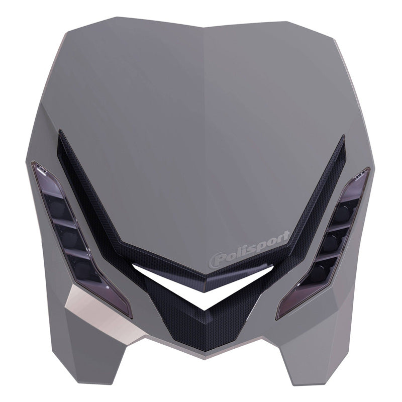 %HEADLIGHT E-BLAZE   GREY/BLK