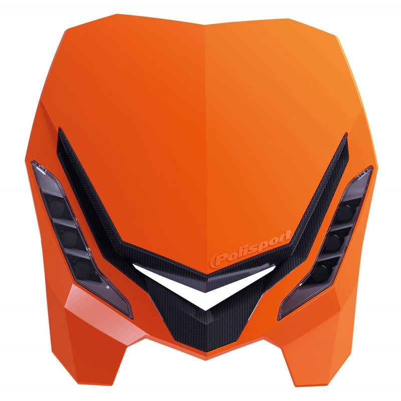 %HEADLIGHT E-BLAZE   ORAN/BLK