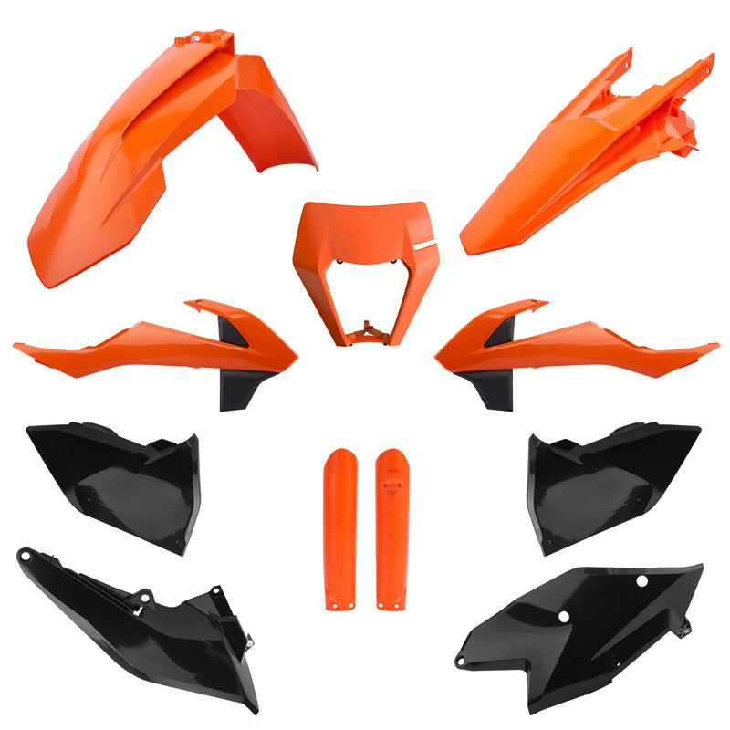 %FULL KIT KTM EXC/EXC-F/XC-W 17-19  ORANGE/BLK