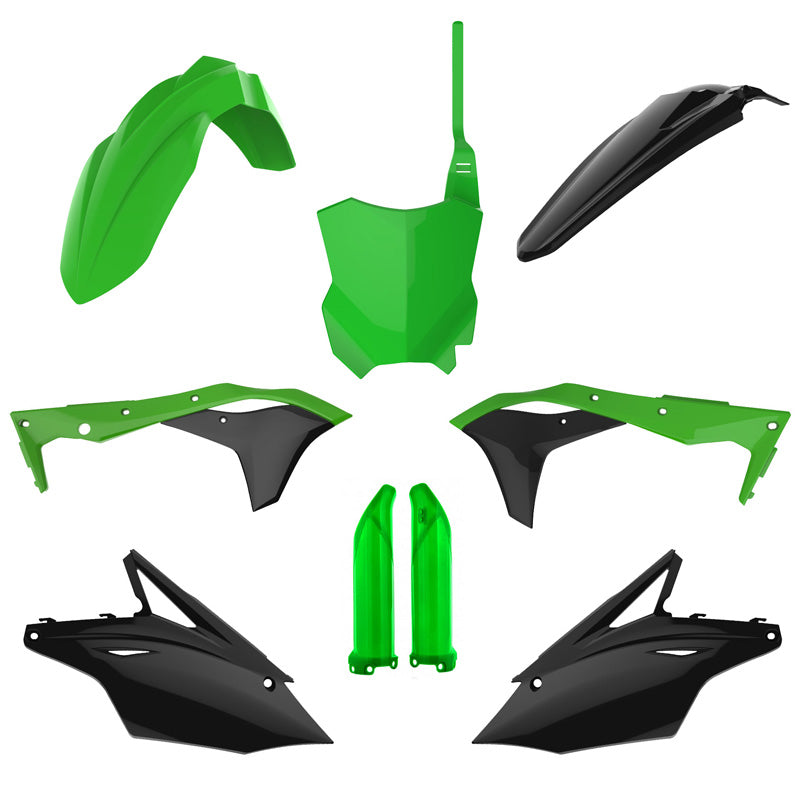 %FULL KIT KAWASAKI KX250F 17-20 GREEN05/BLK