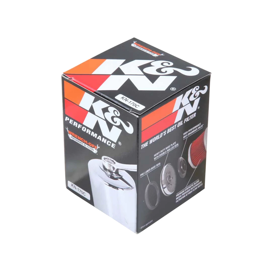 K&N OIL FILTER 63796-77A CHROME
