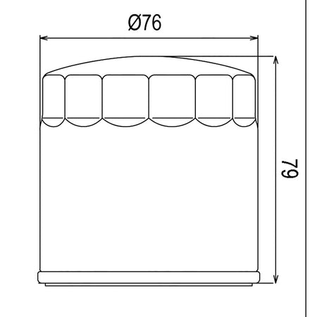 OIL FILTER COF063 (HF163)