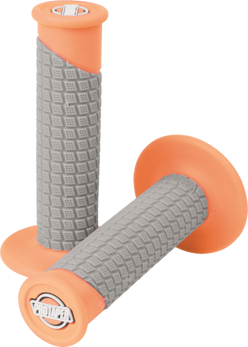 PILLOW TOP NEON ORANGE/GREY