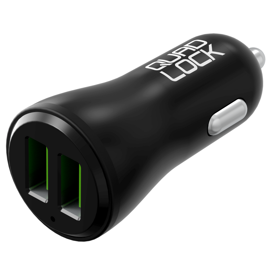 QUAD LOCK 48W DUAL CAR CHARGER