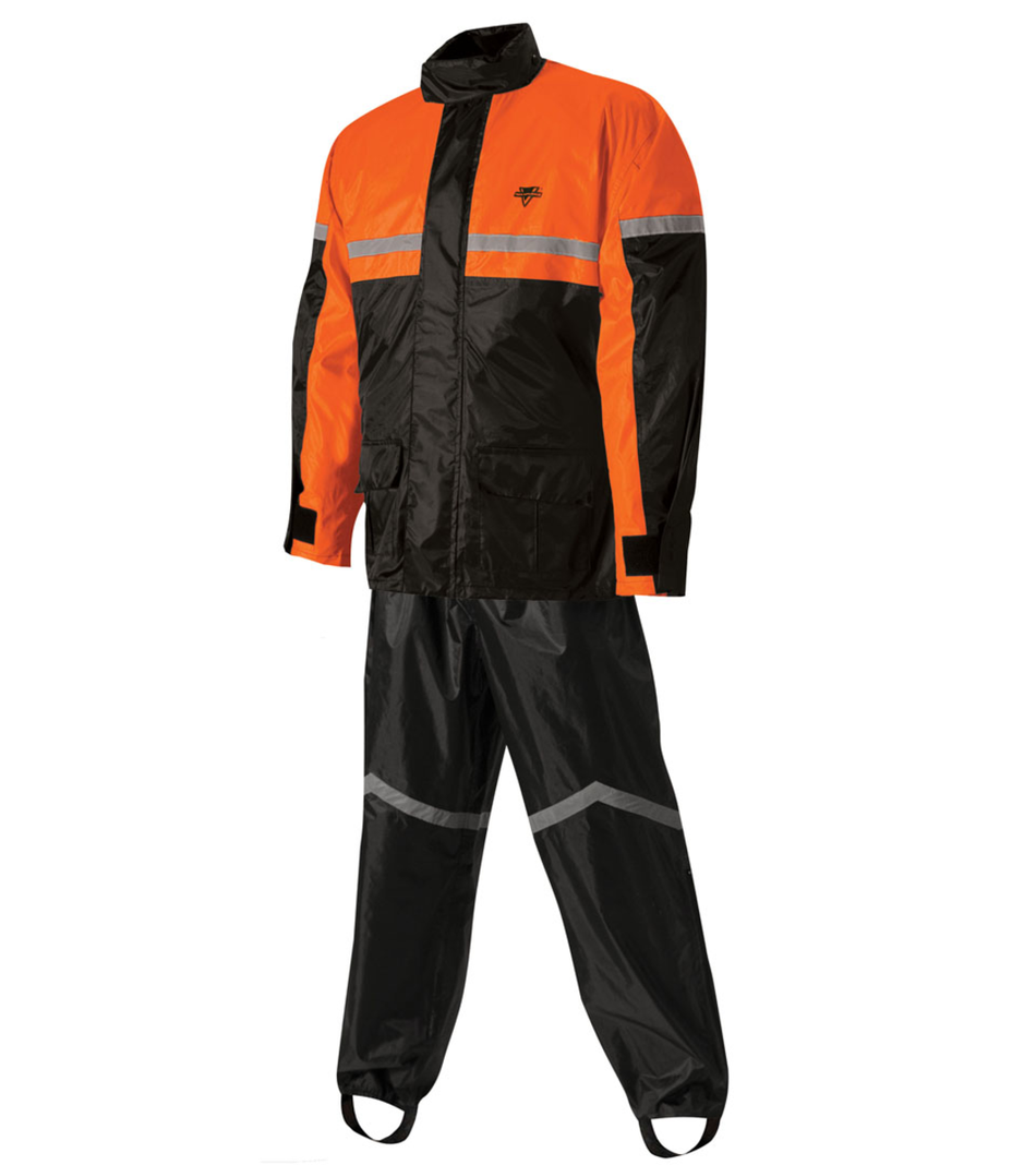 SR-6000 RAIN SUIT BLK/ORG 4XL
