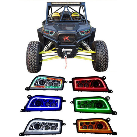 RZR1000 RGB HEADLIGHT KIT CHROME