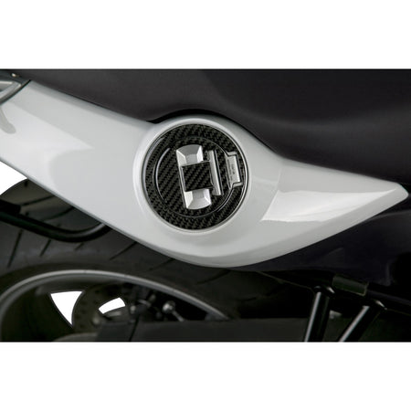 CARBON FIBER FUEL CAP TRIM WITHOUT BOLT PATTERN