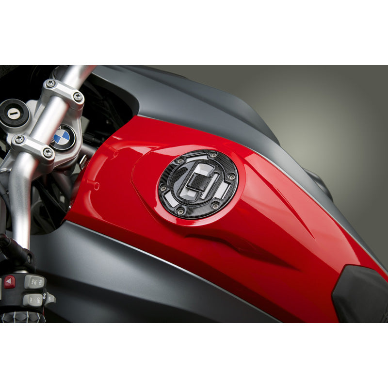 CARBON FIBER FUEL CAP TRIM WITH BOLT PATTERN