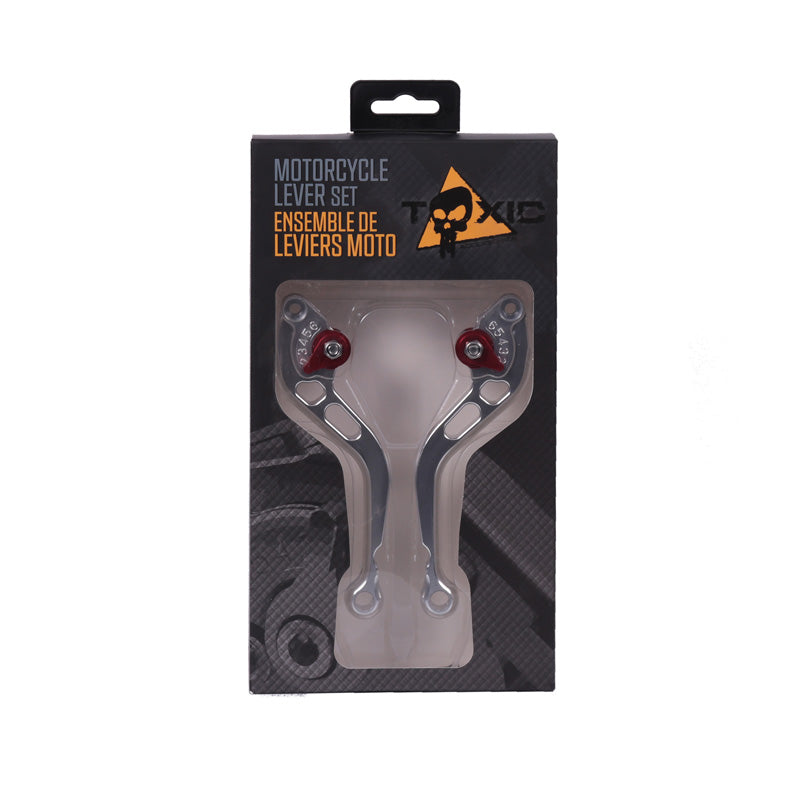 ENS. SHORT LEVERS ALUMINIUM/RED(PR)