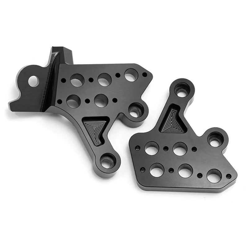 FRONT FOOTPEG BRACKETS SUR-RON LBX BLACK