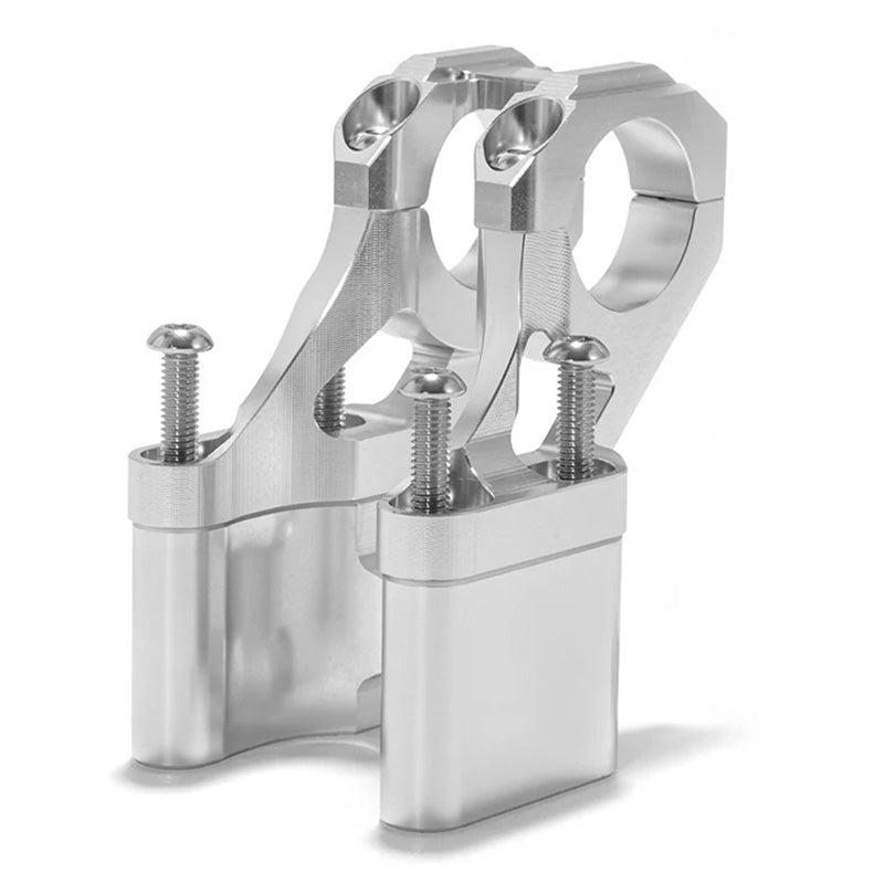 HANDLEBAR RISER BRKT 2 INCH  SUR-RON LBX SILVER