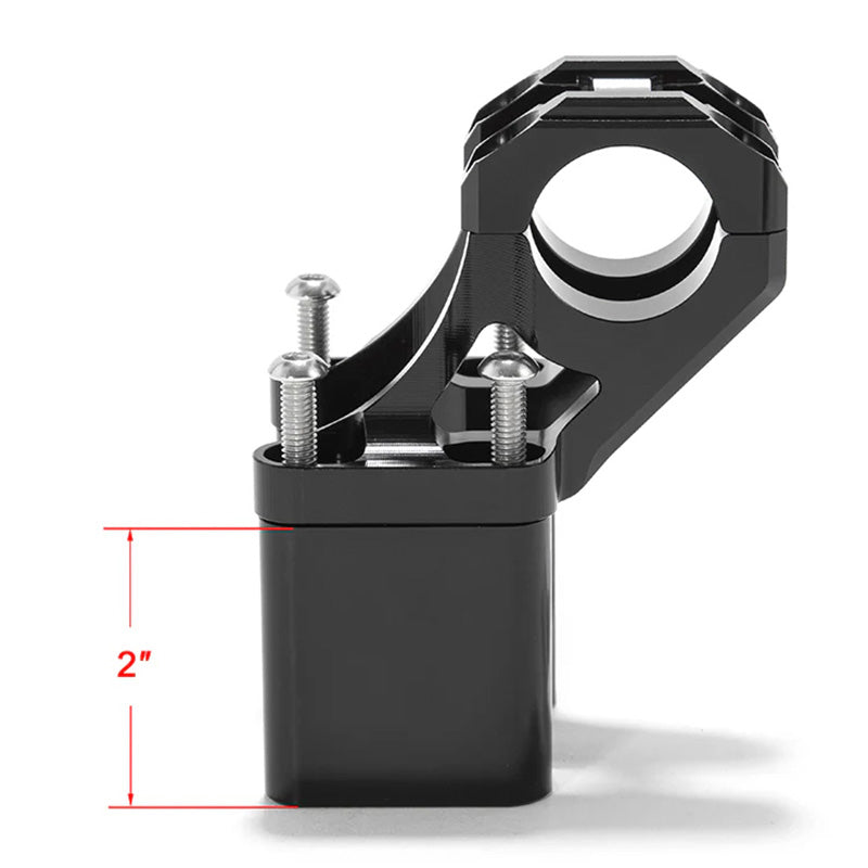 HANDLEBAR RISER BRKT 2 INCH  SUR-RON LBX BLACK