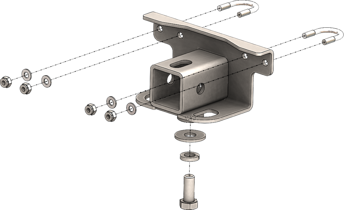 REAR 2'' RECEIVER KODIAK 700 (16-22)