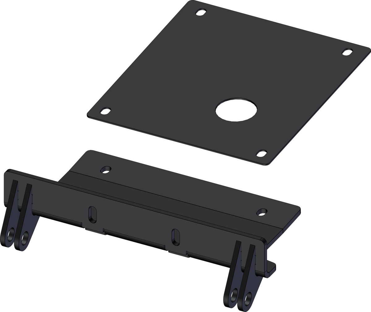 UTV PLOW MOUNT WOLVERINE 20-22)