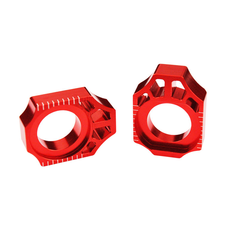 AXLE BLOCKS (KAWASAKI/SUZUKI) RED