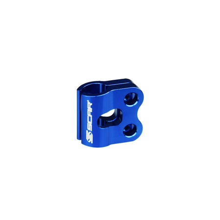 BRAKE LINE CLAMP (HON/YAM) - BLUE