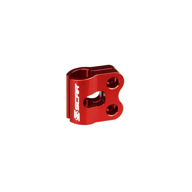 BRAKE LINE CLAMP (HON/YAM) - RED
