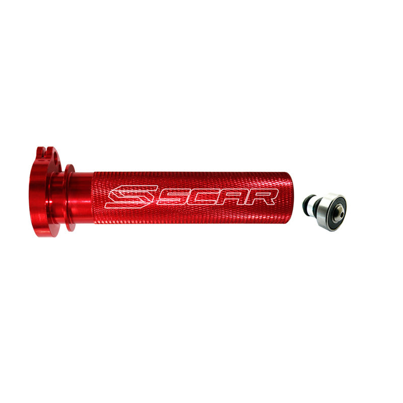 ALUM. THROTTLE TUBE+BEARING (HONDA) 4T - RED