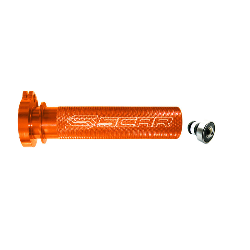 ALUM. THROTTLE TUBE+BEARING (HUSQ/KTM) 4T - ORANGE