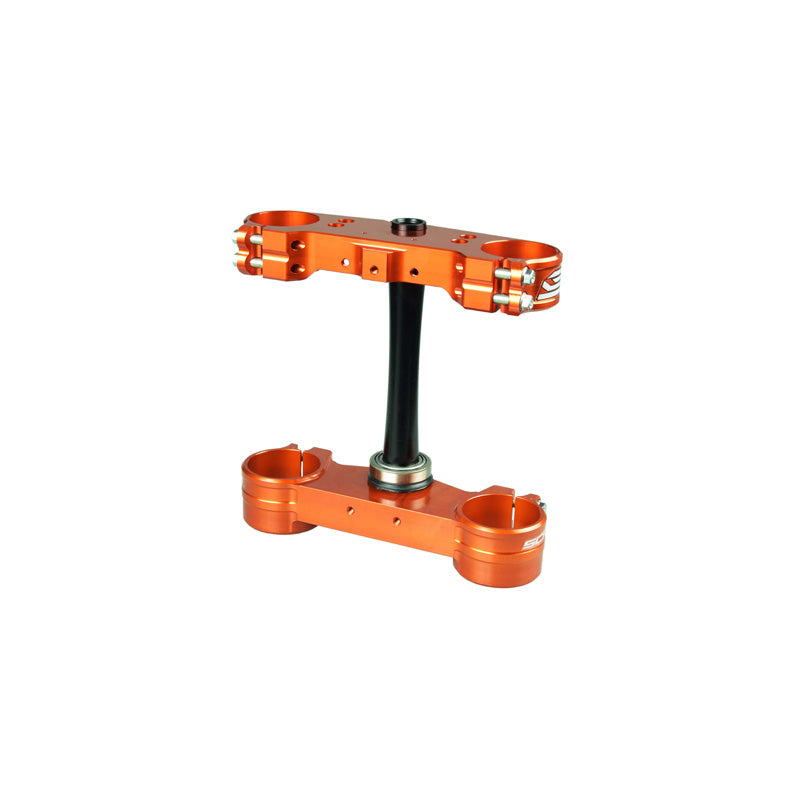 TRIPLE CLAMPS KTM/HUSQ 22MM OFFSET ORANGE