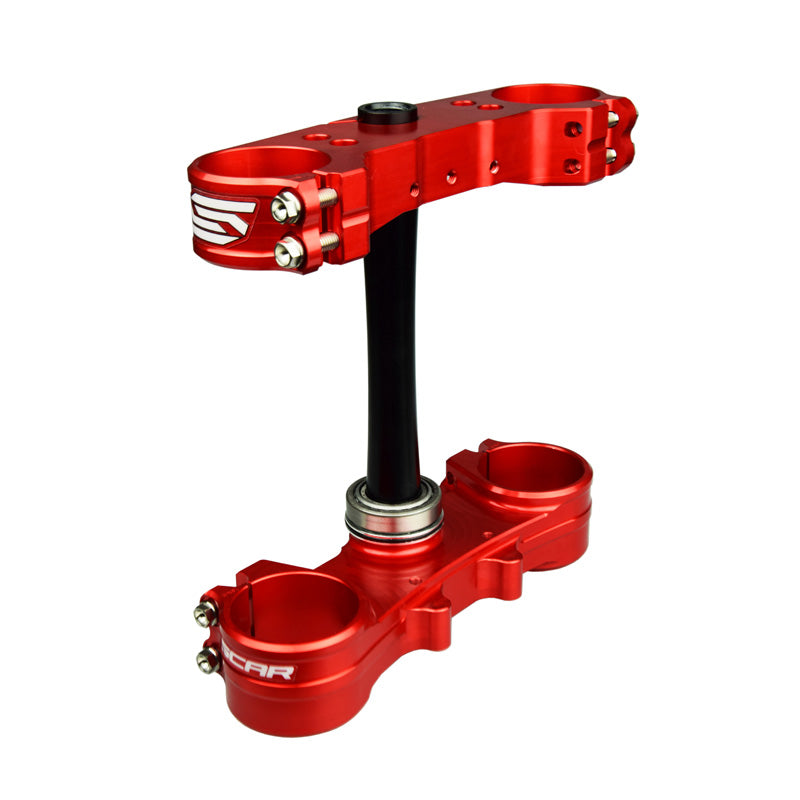 TRIPLE CLAMPS BETA 20MM OFFSET RED