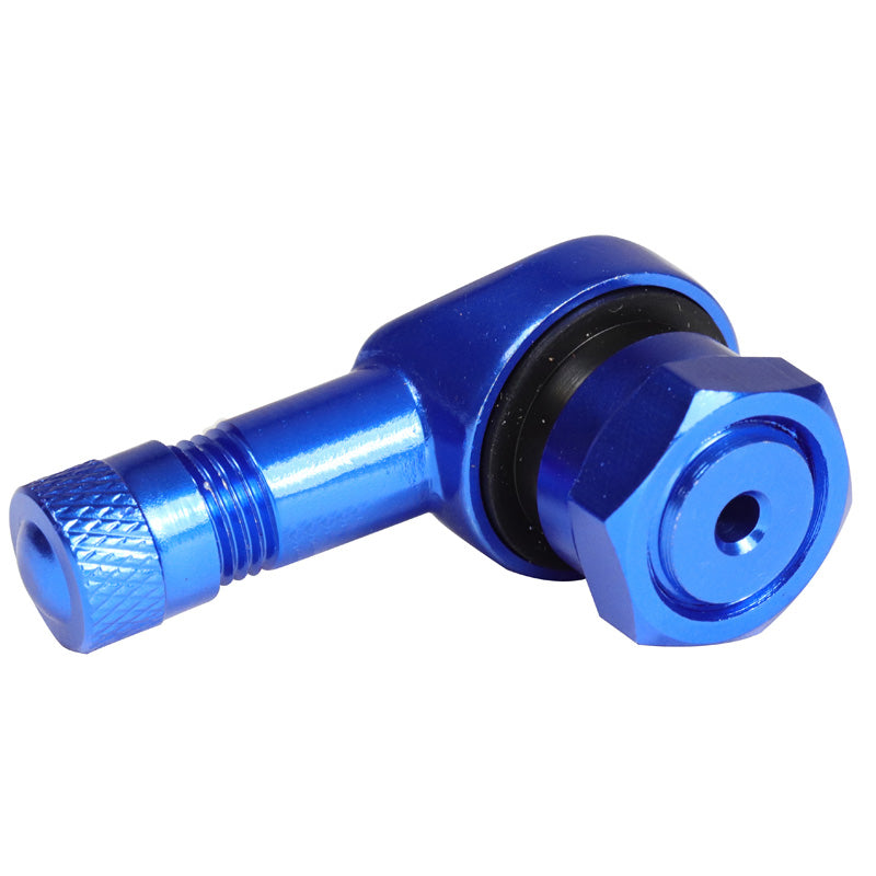 VALVE ALU. 90D BLUE