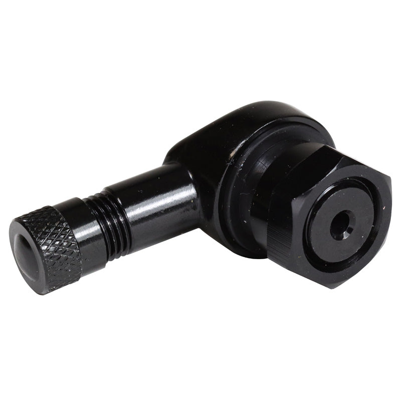 VALVE ALU. 90D BLACK