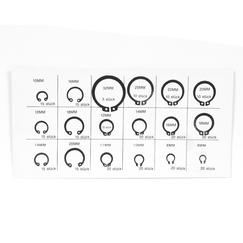 RETAINING RING SET 285PCS.
