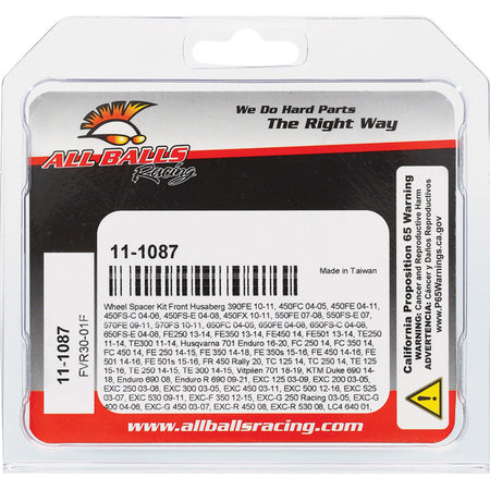 FRONT WHEEL SPACER KIT KTM/HUSABERG