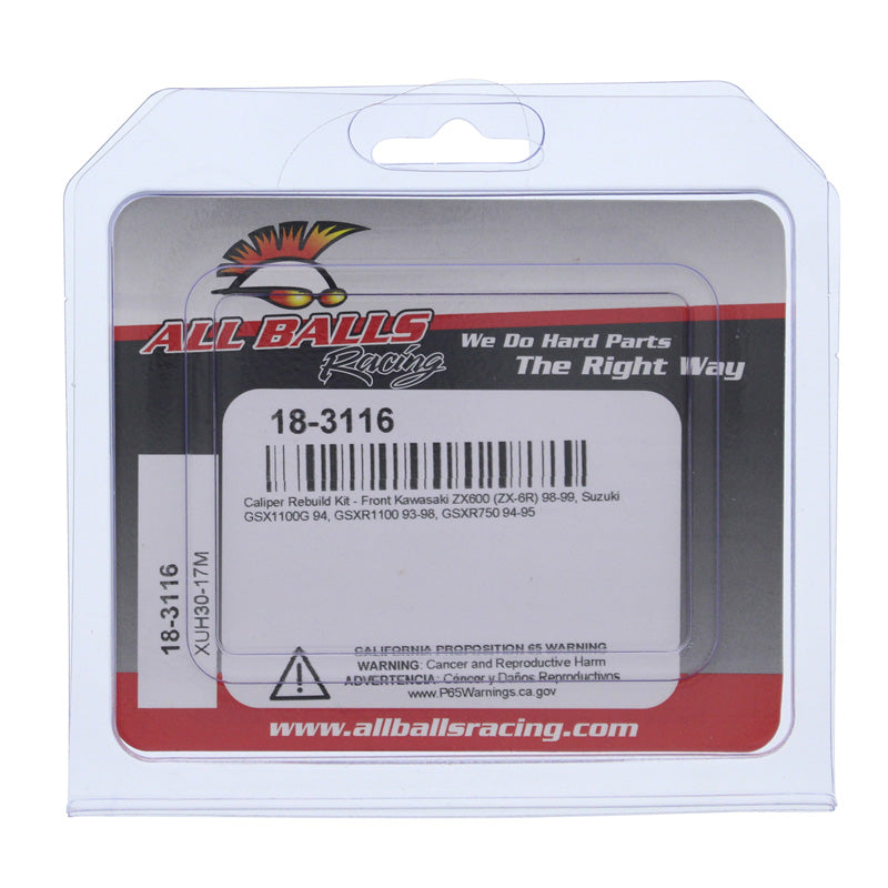 CALIPER REBUILD KIT FR KAWASAKI ZX-6R 98-99