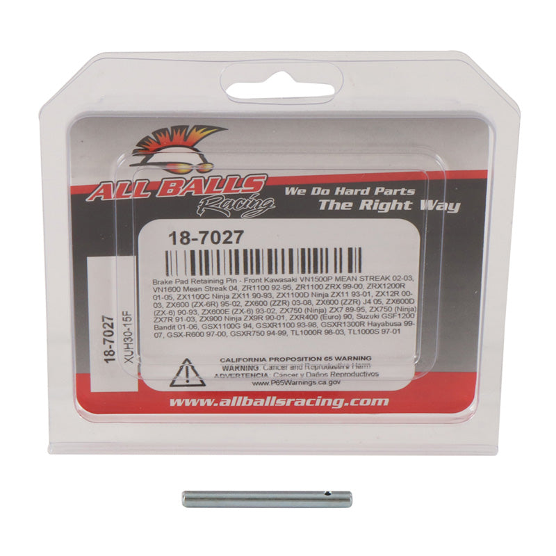 BRAKE PAD RETAINING PIN FR KAW/SUZ ZX6/GSXR600/700