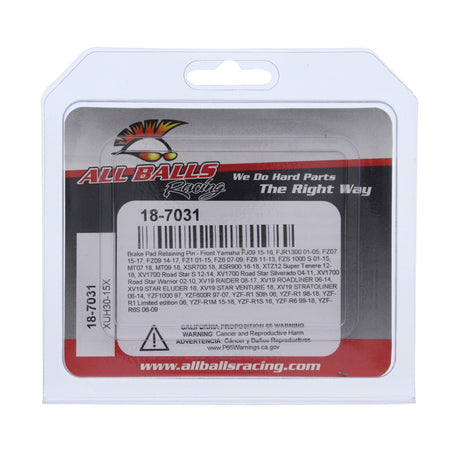 BRAKE PAD RETAINING PIN FR YAM FJ09/FJR1300/FZ07