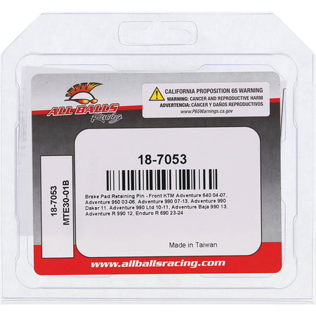 BRAKE PAD RETAINING PIN FR KTM ENDURO R690 22-23
