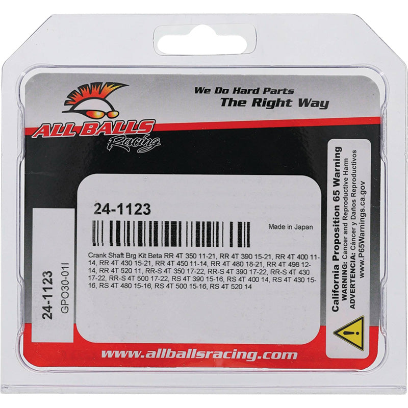 CRANKSHAFT BEARING KIT BETA RR 4T 350 11-21