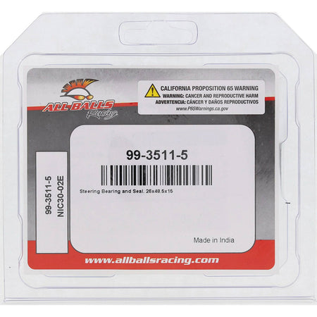 %TAPER STEERING BEARING 26X48.5X15MM