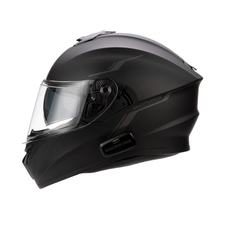 OUTFORCE BT HELMET FULL-FACE MATT BLACK L