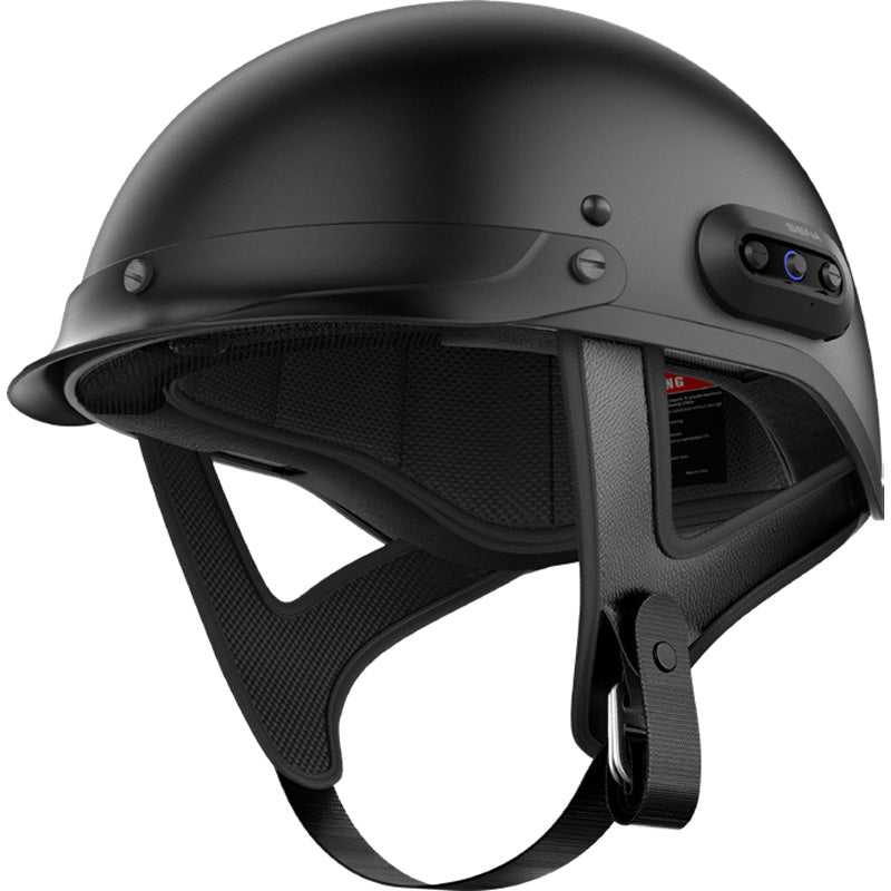 SENA CAVALRY 2 MESH HALF HELMET MATTE BLACK LG
