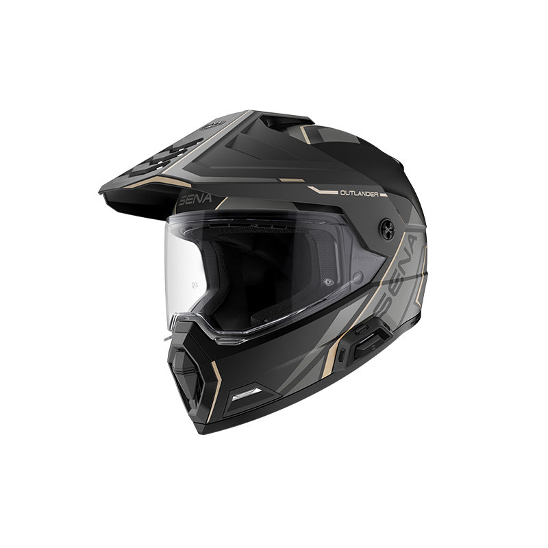 OUTLANDER MESH HELMET ECE - MATTE BLACK (LG)